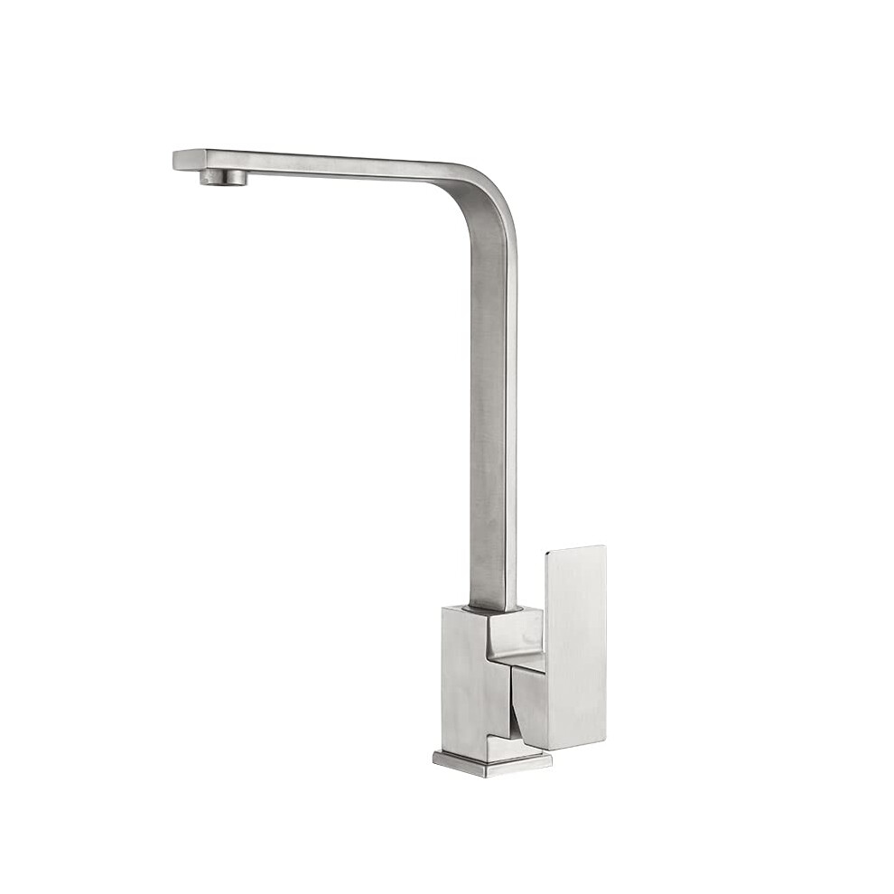Kitchen Sink Faucet Brushed Nickel Hot And Cold Water Mixer Bar Farmhouse Commercial Style Kitchen Crane Water Tap 9189345456411
