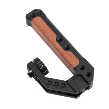 Professionelle Kamera Top Handle mit 1/4 Zoll & 3/8 Zoll Anschlüssen, 3 Cold Shoe, aus Aluminium
