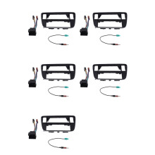 5X Single Din Car Dash Kit Harness Antenna for    Citigo  Mii 2012+ Frame Radio Panel Fascia Plate