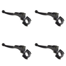 4X Motorcycle Black Left Clutch Brake Handle Lever Perch for CRF XR 80 100 CRF80 XR200 SSR 125Cc