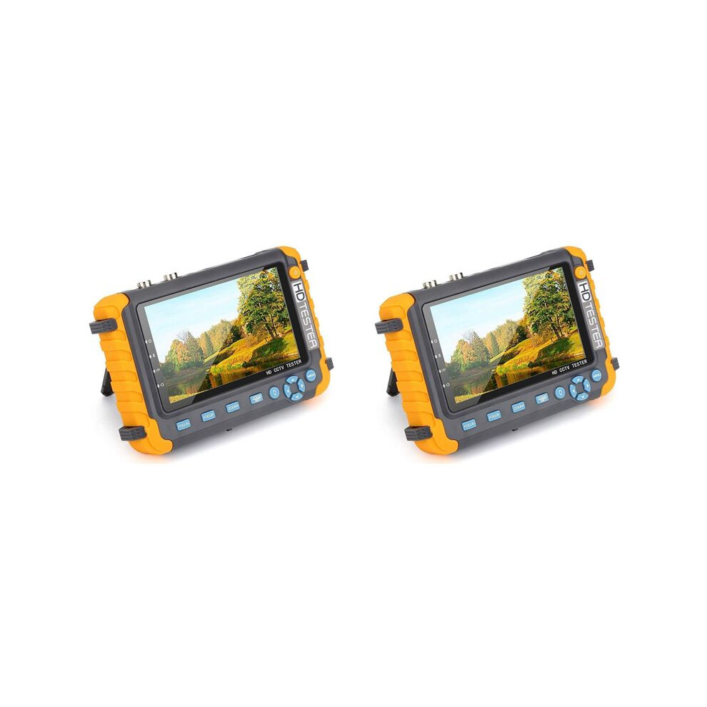 2X 8Mp Cctv Security Camera Tester Iv8w 5Inch Cctv Monitor Ahd/Cvi/Tvi Cvbs Analog Camera Tester Hd Uk Plug 4714111624609