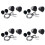 4 Set 3.5 Inch Car Midrange Speaker Base Car Horn Modified 3-Way Speaker Bracket Car 3-Way Frequency Mold Bracket 1