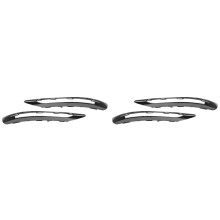 4x Guarnição Moldada Cromada da Grade da Luz de Nevoeiro da Frente Do Carro para - W204 C200 C280 C350