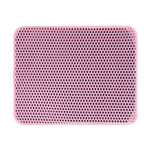 Cat Litter Mat with Honeycomb Design for Trapping Mess, Less Waste, Suitable for Small and Large Pets