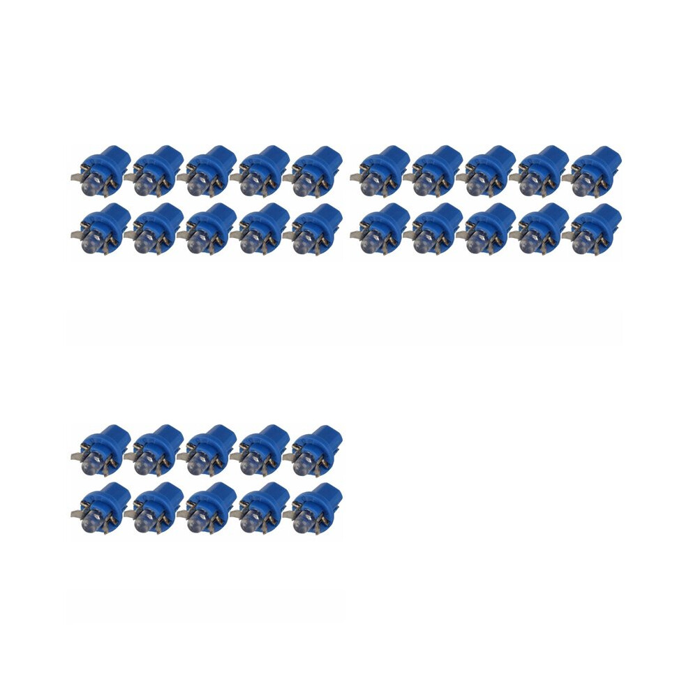 30Pcs Car Dash Instrument Base Lamp T5 B8.5d Led Instrument Car Wedge Dashboard Bulb Dc12v Lamp Light 4711480533839