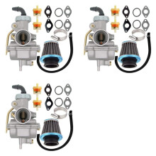 3X PZ20 Carburador para 50Cc 70Cc 90Cc 110Cc 125Cc Motor de 4 Tiempos ATV UTVs CRF50F CRF80F XR50R con Filtro de Combustible de Aire