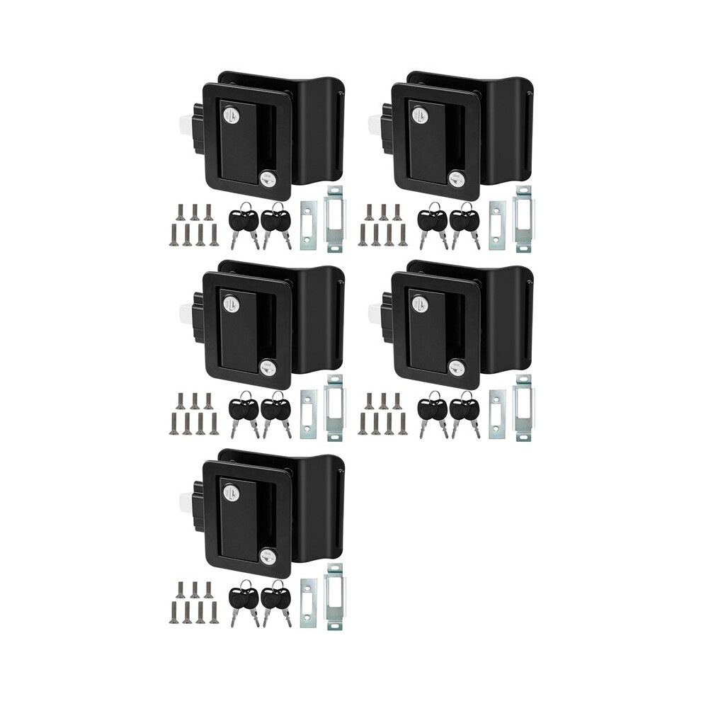 5X Rv Travel Trailer Entry Door Lock, Door With Paddle Deadbolt, Rv Handle 6031650299180