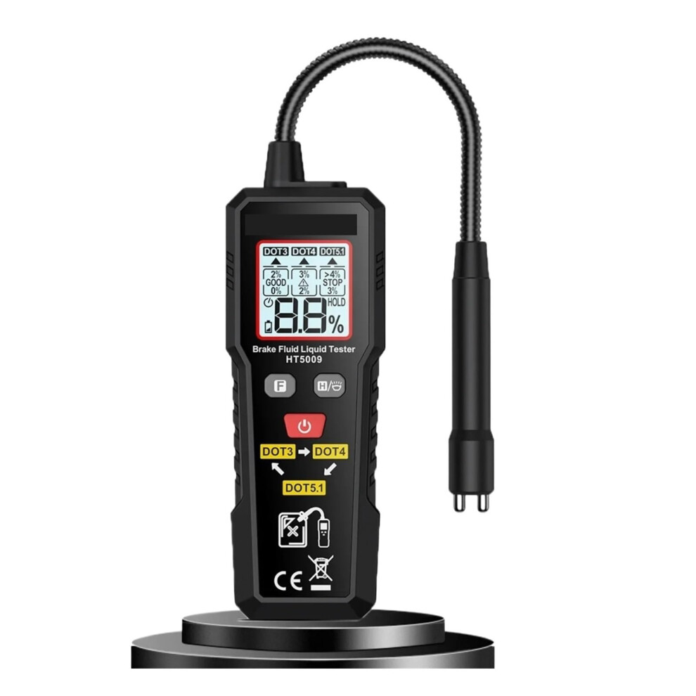 Brake Fluid Tester Digital Backlit Moisture Detector For Auto Cars Flexible Probe Automotive Diagnostic Tool 9347817277166