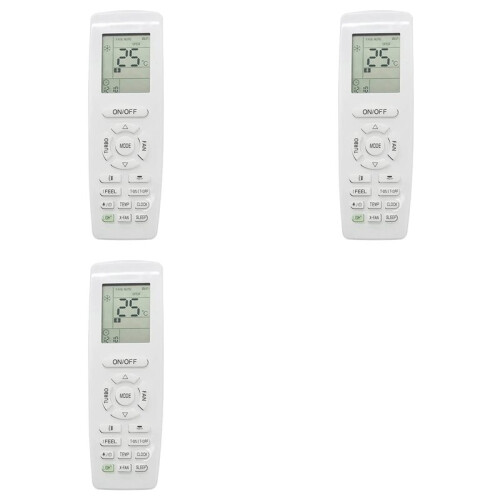 3X YAP1F Air Conditioner Remote Control for GREE YAP1F Home Heating and Cooling Function Replacement Remote Control