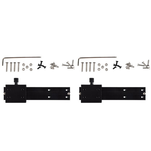 2X CNC Adjustable Module Mounting Frame Laser- Set for Laser- Focus for Laser-Machine Device Full Metal Black