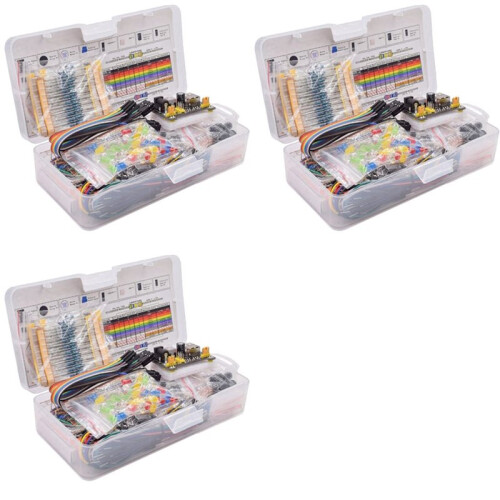 3X New Breadboard Set Electronics Component  DIY Kit with Plastic Box for   R3 Component Package