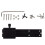 2X CNC Adjustable Module Mounting Frame Laser- Set for Laser- Focus for Laser-Machine Device Full Metal Black 2