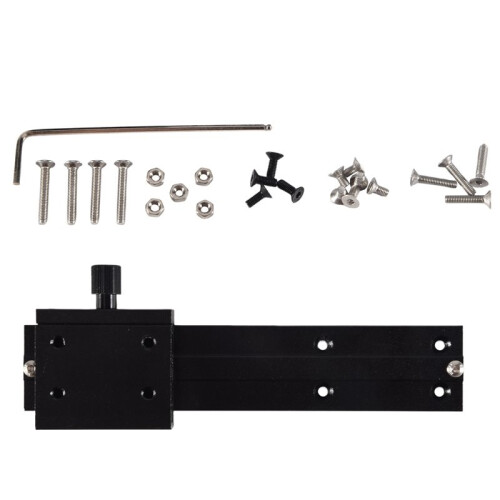 2X CNC Adjustable Module Mounting Frame Laser- Set for Laser- Focus for Laser-Machine Device Full Metal Black 1
