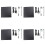 4pcs 12.7mm External DVD Enclosure USB2.0 External DVD/CD-ROM Case for Laptop Desktop PC Optical Disk Drive  to 1