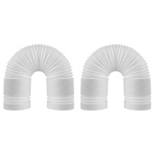 2X Draagbare Airconditionerslang, Universele Pijp Airconditioner Uitlaatslang 5,9 Inch Breed PVC-Kanaalverlenging (1,5 M)