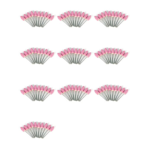 100Pcs Abrasive Mounted Stone for  Accessories Grinding Stone Wheel  for  Rotary Tools Bullet-Shape
