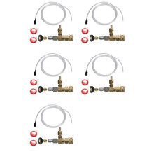 5X Adjustable Chemical Injector Kit,Soap Chemical Injector for Pressure Washer, 3/8 Inch Quick Connect
