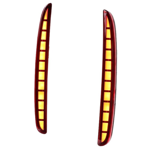 12Pcs for   Hatchback 2016 2017 2018 Multi-Function Led Rear Bumper Light Rear Fog Lamp (3 Functions) 1