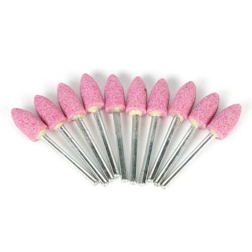 100Pcs Abrasive Mounted Stone for  Accessories Grinding Stone Wheel  for  Rotary Tools Bullet-Shape 1