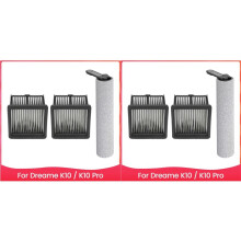 2Conjunto Kit de Cepillo y Rodillo de Filtro para Aspiradora para  K10/K10 Pro, Repuestos para Fregadora de Suelos MOVA 2.0 Pro