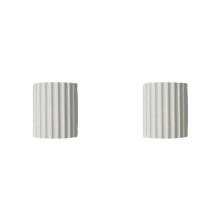2X Bedroom Wall Lamp Home Entrance Aisle Living Room Lamp Resin Wall Lamp Indoor Wall Lamp Bedside Lamp (White)