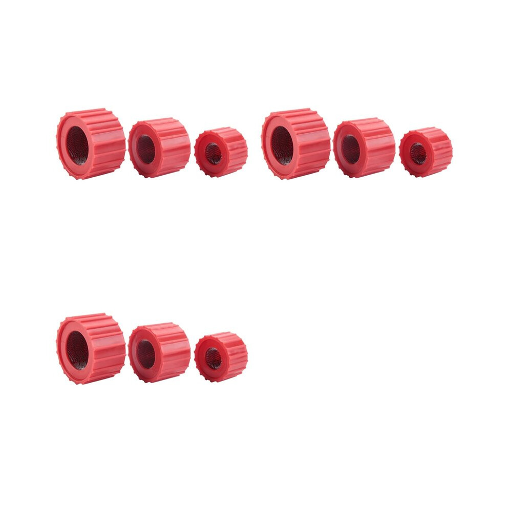 9Pcs Copper Pipe Cleaner Set 1/2 Inch, 3/4 Inch And 1 Inch Copper Tube Brush Plumbing Cleaning Brush 4712849266047