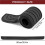 3X Car Rear Bumper Protector, Universal Flexible Bumper Guard Protector, Anti-Scratch Rear Bumper Protector Strip 9