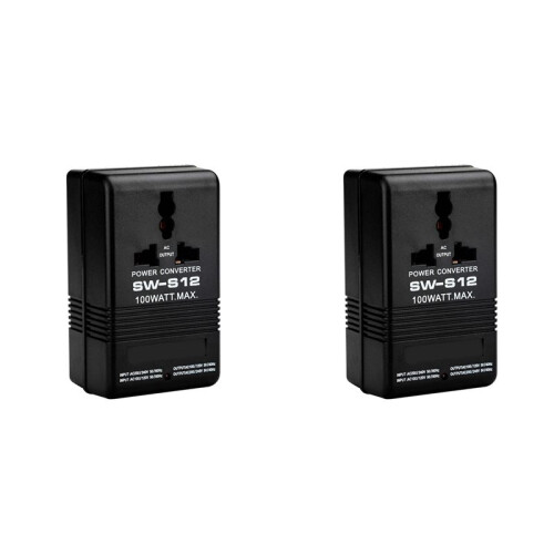 2X 100W Step- or Down Voltage Converter TransformeDual Voltage Transformer Power Converter