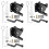 3X Self-Locking Gate  Carbon Steel Post Mounted Fence Gate  Heavy Duty Automatic Gravity Lever 1