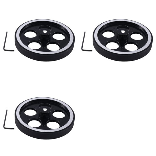 3set 300Mmx6Mm Ruota Misuratore Encoder In Gomma di Alluminio Industriale per Encoder Industriale