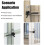 3X Self-Locking Gate  Carbon Steel Post Mounted Fence Gate  Heavy Duty Automatic Gravity Lever 8