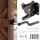 3X Self-Locking Gate  Carbon Steel Post Mounted Fence Gate  Heavy Duty Automatic Gravity Lever 7