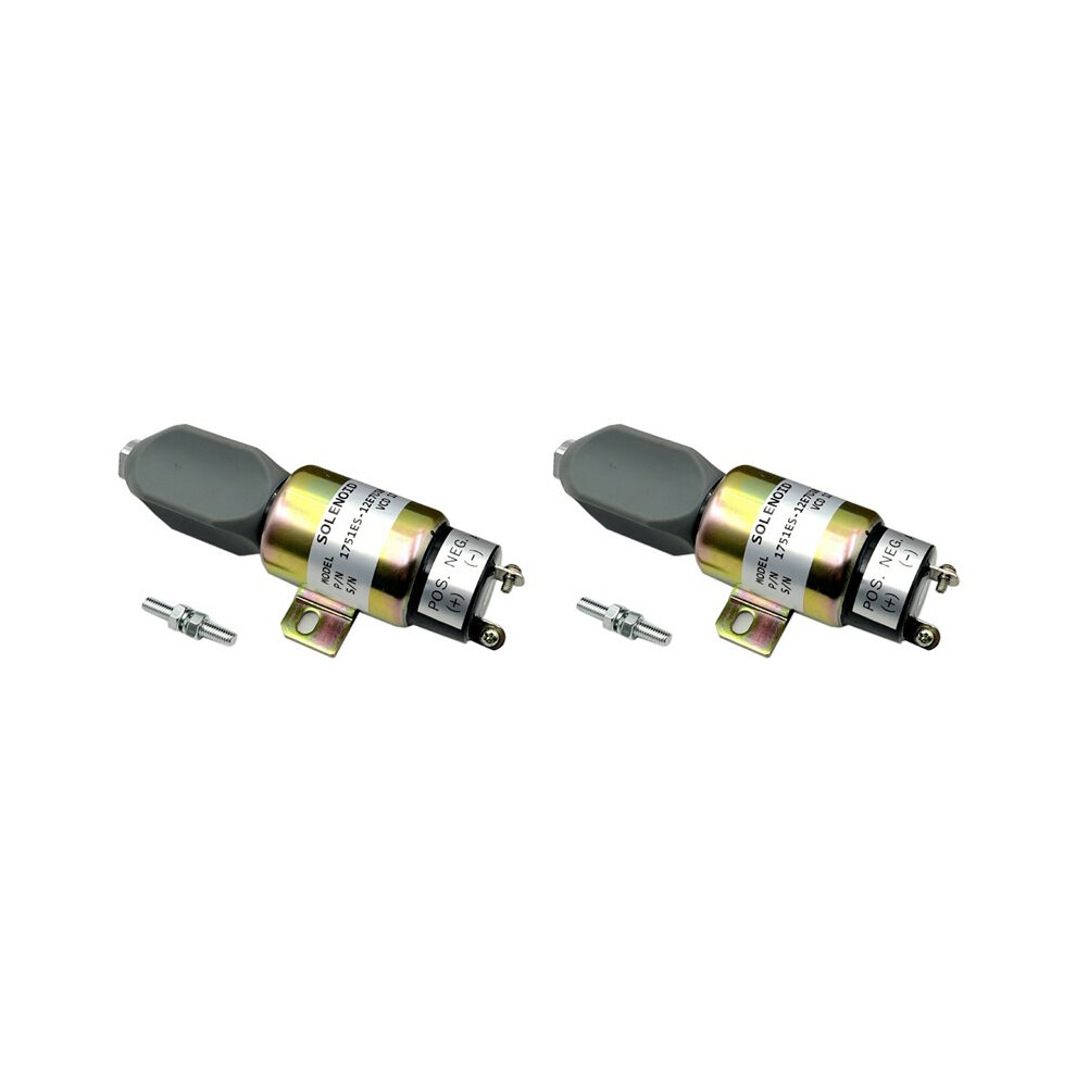 2X Engine Flameout Solenoid 1751Es-12E7u1b1s1 Fuel Shut Off Solenoid For Woodward Engine 12V 4713529588787