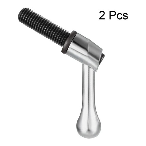 4pcs M12 X 40mm Handle Adjustable Clamp Lever Threaded Button Ratchet Male Threaded Stud Knob Lock 2