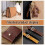 6pcs Leather  Dye Pens, Leather  Roller Pen Applicator, Leather  Printing Tools for Leather  DIY Work 7