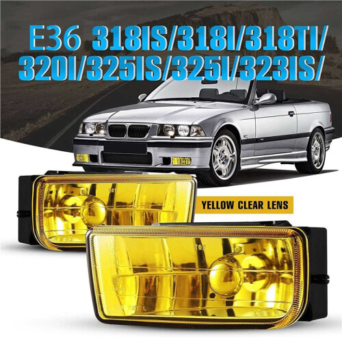E36 Dimljus för  M3 (E36) 3-Serien 1992-1999 Dimljusbyte 2 Par (Gul Lins) 2