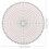2X Pottery Clay Divider Tool Equal Circle Protractor Rotary Disc Ceramic Pottery Trimmer Tool Circle Scale Ruler 6