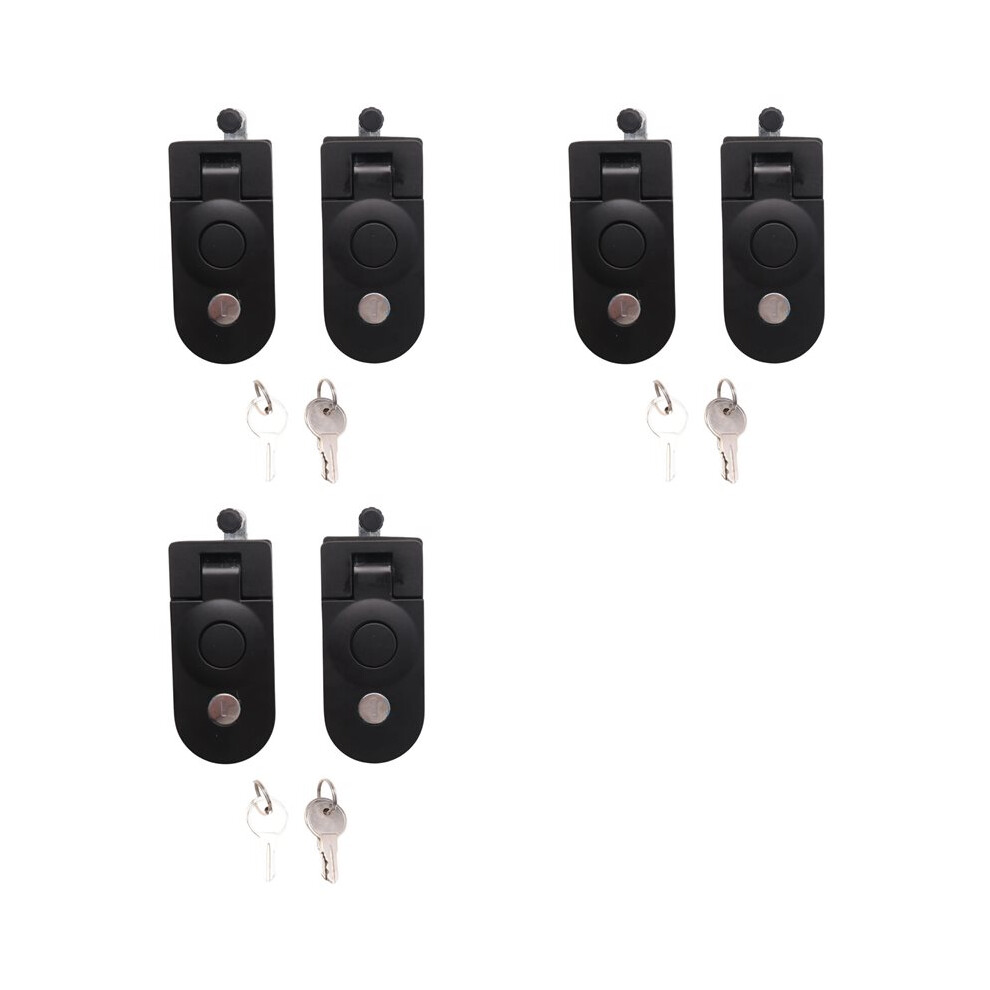 6X Compression Latches, Metal Flush Mount Trigger Adjustable Lever Replacement Compression For Trailers 6033847170623