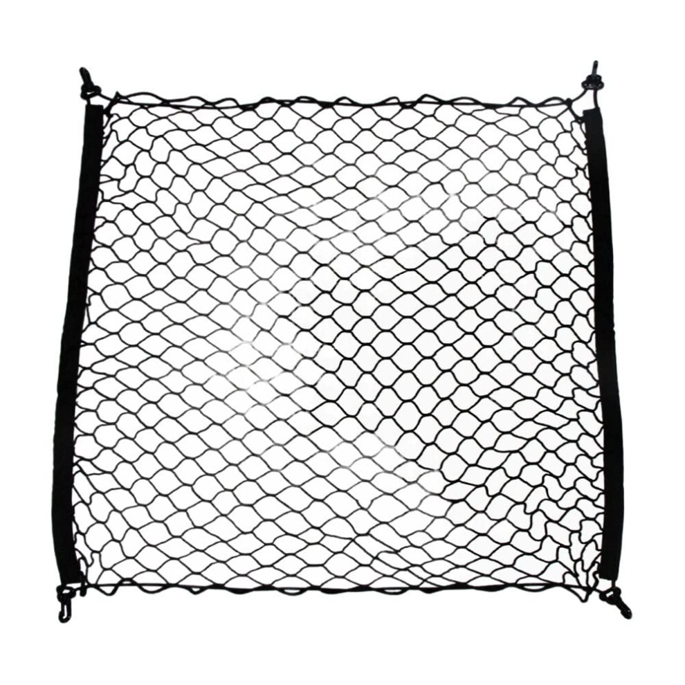 Cargo Net 70X70 Cm Universal Car Trunk Organizer Elastic Mesh Black 9347817277692