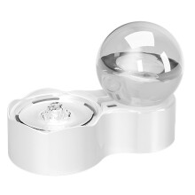 Automatisk vanddispenser til katte, tyngdekraftsfoderautomat med filter, cirkulerende filtreringssystem, våd-tør separation, aftageligt design,