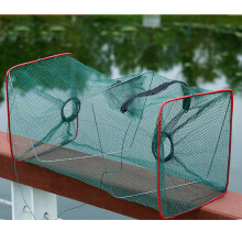 Nylon Klappbares Garnelenfalle, 21x45cm, tragbares faltbares Krabbennetz