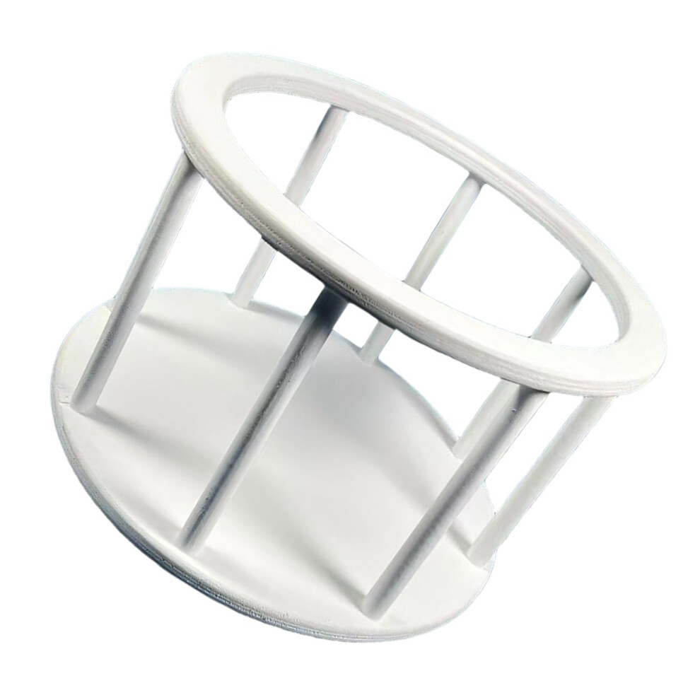 Infant Photo Props Round Basket With Classical Finish, Easy Assembly, Versatile Newborn Photography Prop White 9189345457227