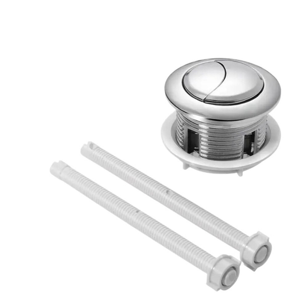 Dual Flush Toilet Cistern Push Button 114Mm, 1Pc Toilet Tank Flush Button, Dual Flushing Compatible 9426802746617