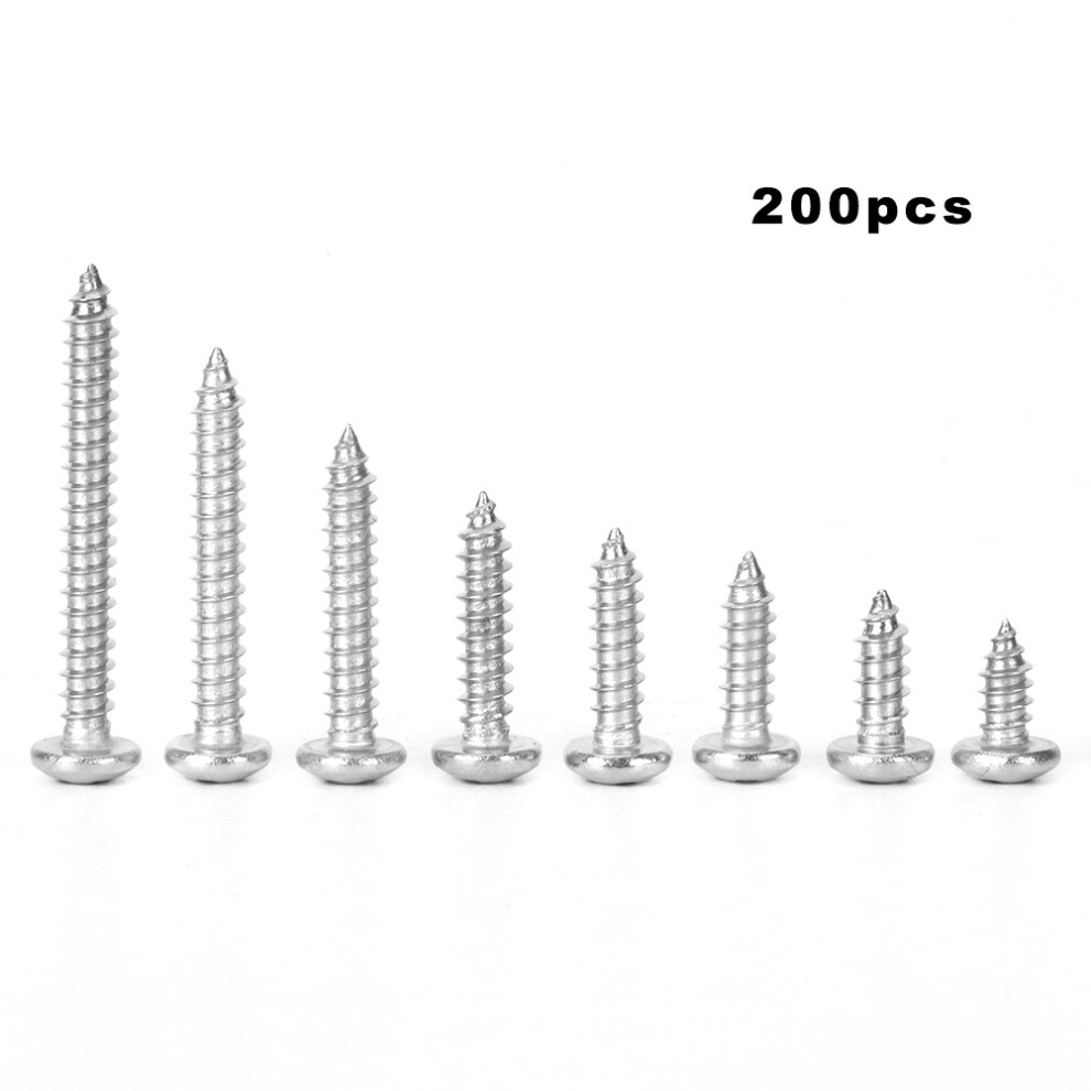 200 Stã¼Ck Selbstschneidende Schrauben, 7592057740334
