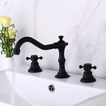 Bathtub Faucet 3Piece Basin Faucets Set With Antique Brass/Chrome/Black Mixer Taps And Hand Shower