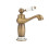 Kitchen Faucet Deck Mounted One Hole Single Lever Brushed Brass 1