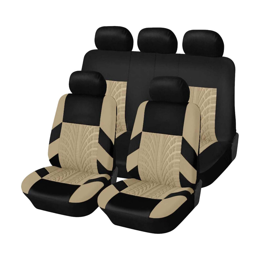 Car Seat Covers For Jeep Renegade 2016 Full Set Breathable Nonslip Wearresistant Beige 9347817278682