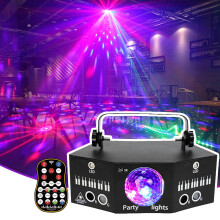 LED Party Light 3in1 Disco Ball with 96 Patterns, Voice Control, DMX RGBW for Clubs and Dance Floors