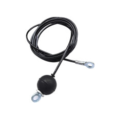 Heavy Duty Cable Steel Wire Rope Lat Pulldown Bar 2M Length For Home Gym Use