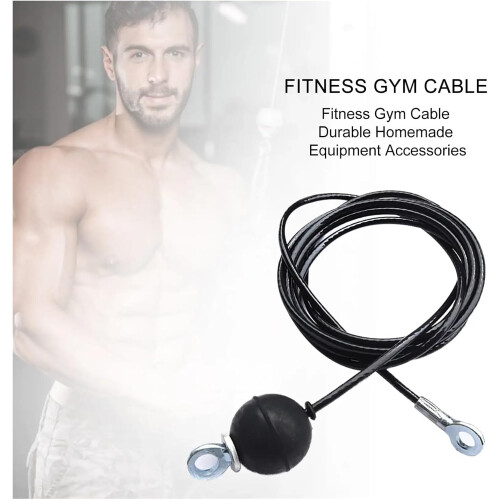 Lat Pull Down Bar Heavy Duty Cable Bar For Lat Pulldown, Steel Wire Rope, Home Gym Training, Accessories 2